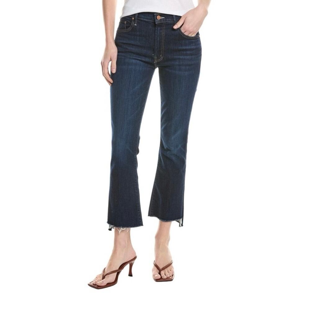 MOTHER The Insider Crop Step Fray in Off Limits Size 28